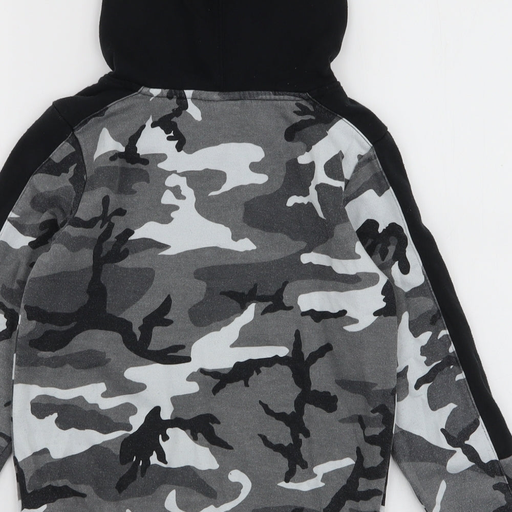 Nike Air Jordan Boys Grey Camouflage Cotton Pullover Hoodie Size 6-7 Years  Pullover
