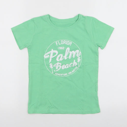 Dunnes Stores Boys Grey  100% Cotton Jersey T-Shirt Size 7 Years Round Neck Pullover - Palm Beach florida