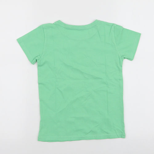 Dunnes Stores Boys Grey  100% Cotton Jersey T-Shirt Size 7 Years Round Neck Pullover - Palm Beach florida