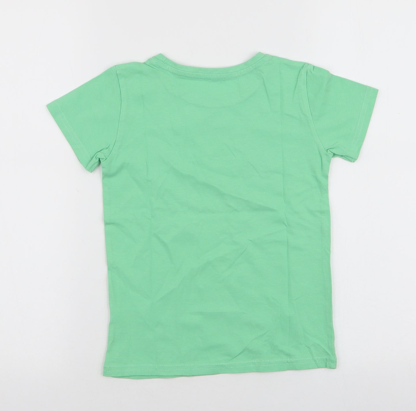 Dunnes Stores Boys Grey  100% Cotton Jersey T-Shirt Size 7 Years Round Neck Pullover - Palm Beach florida