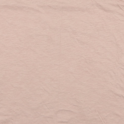 ICHI Womens Pink  100% Cotton Jersey T-Shirt Size 2XL Round Neck - Voila