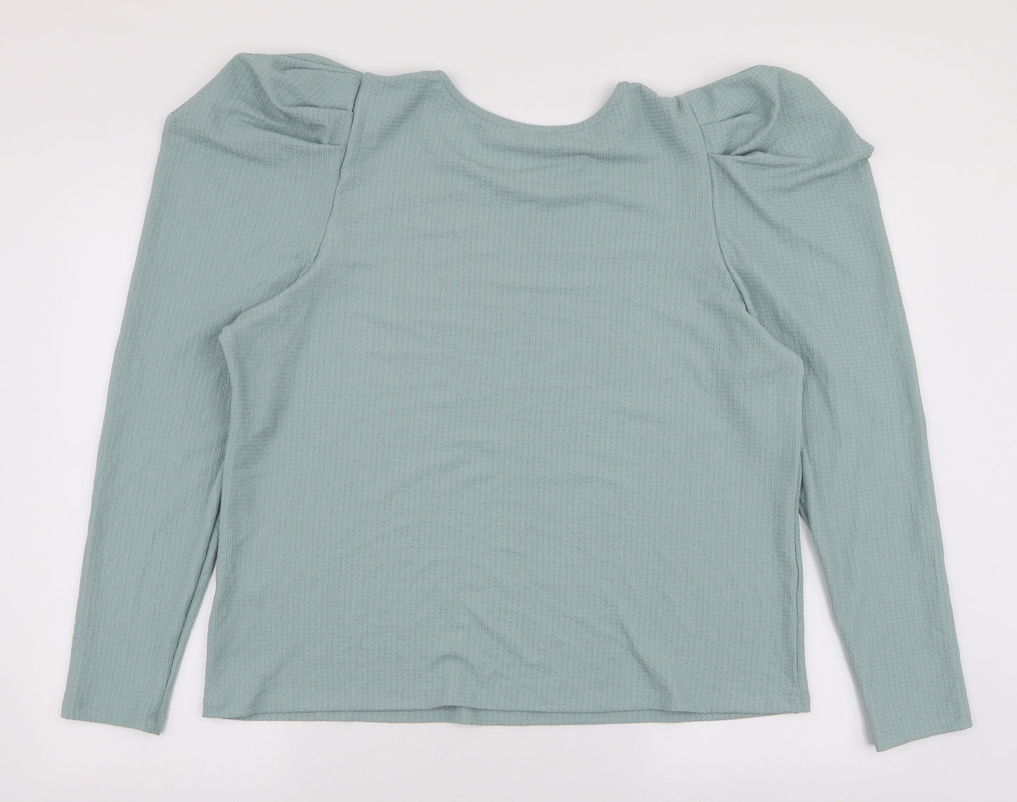 Papaya Womens Blue  Polyester Jersey Blouse Size 20 Round Neck