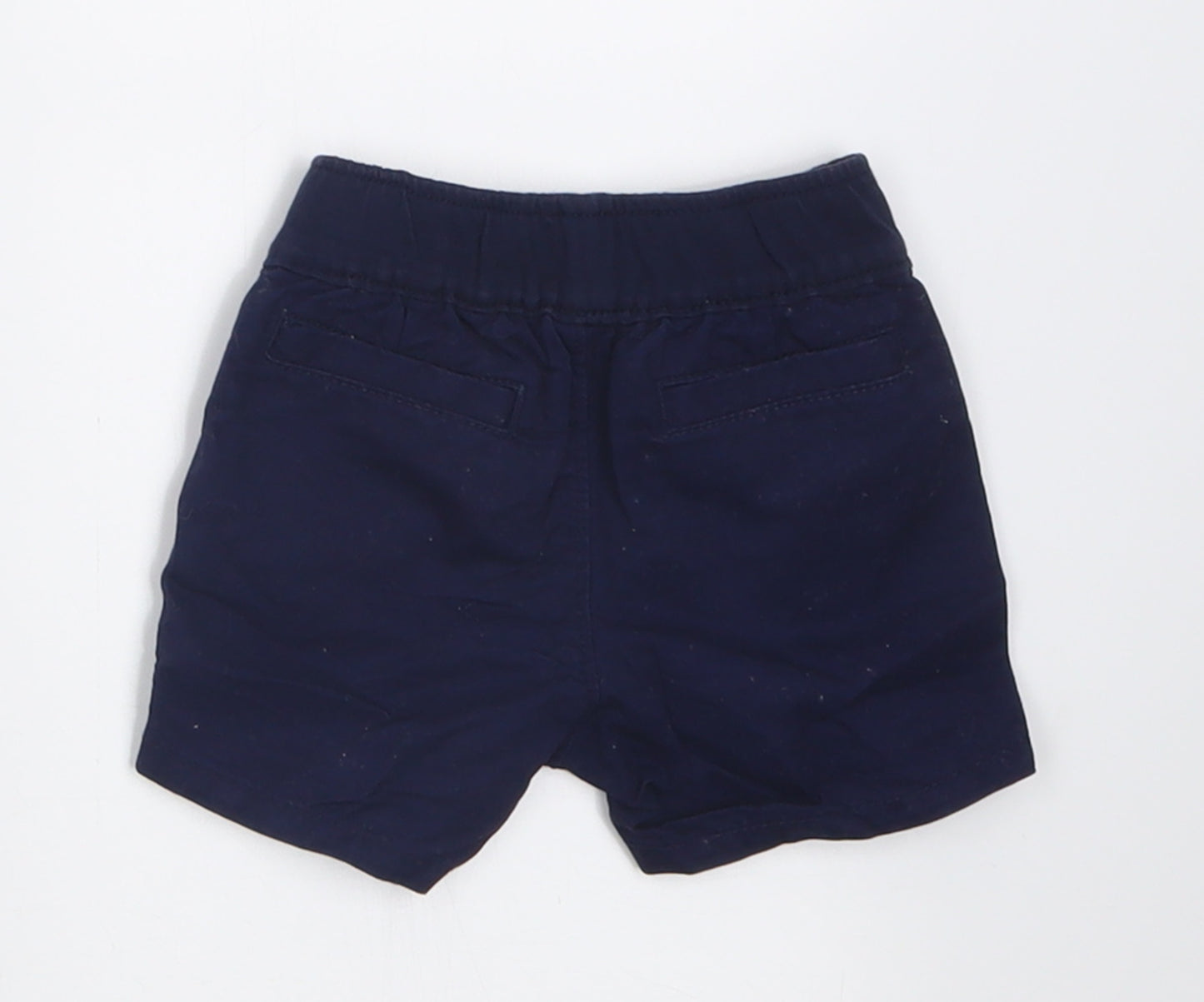 Gap Boys Blue  Cotton Cropped Trousers Size 0-3 Months  Tie