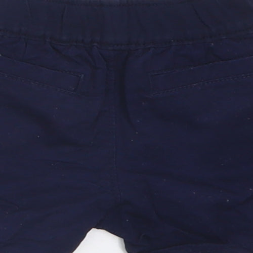 Gap Boys Blue  Cotton Cropped Trousers Size 0-3 Months  Tie