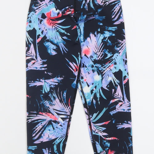 USA Pro Girls Multicoloured Geometric Polyester Capri Trousers Size 5-6 Years  Regular Pullover