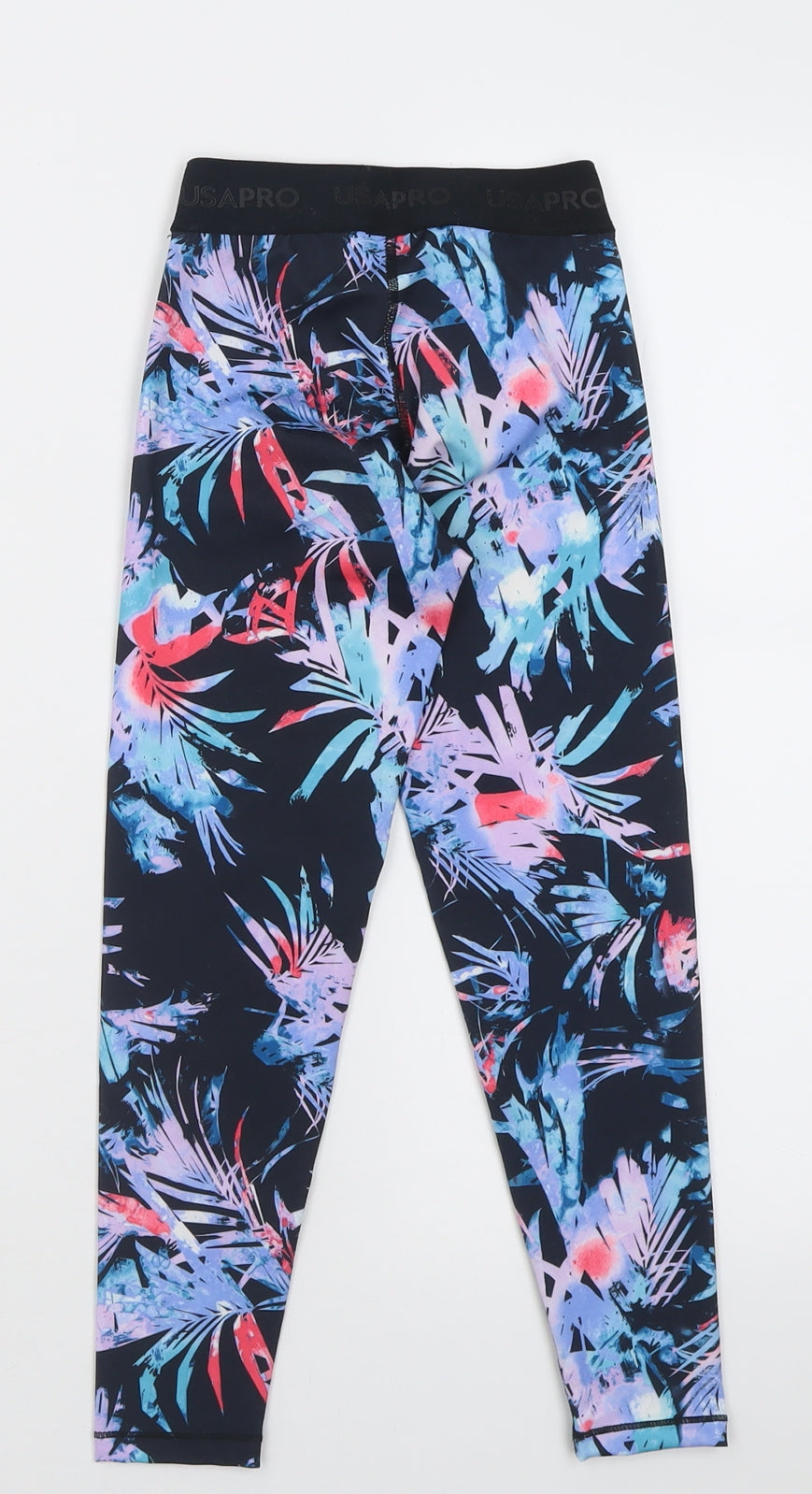 USA Pro Girls Multicoloured Geometric Polyester Capri Trousers Size 5-6 Years  Regular Pullover