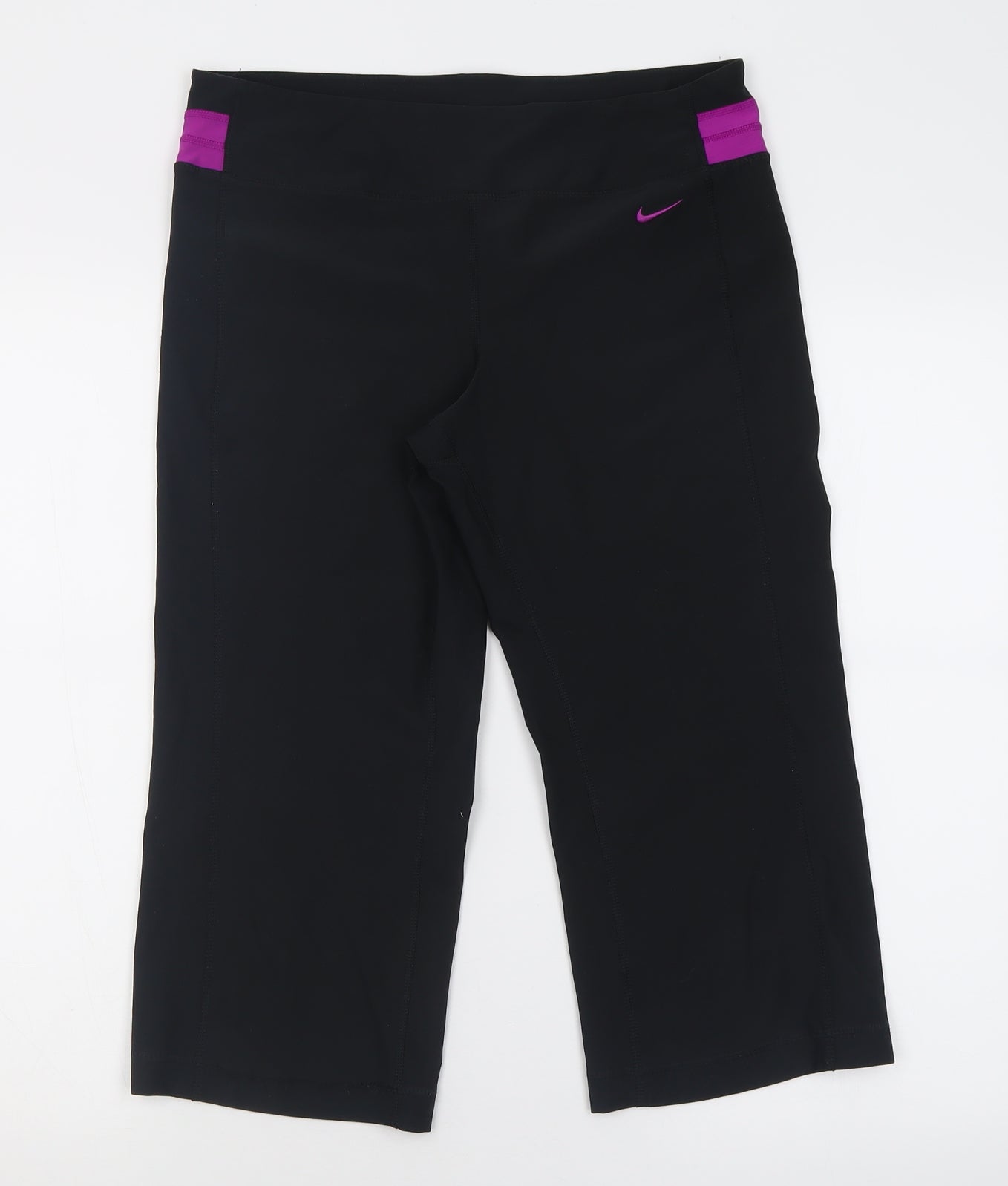 Nike Womens Black  Polyester Sweat Shorts Size M L20 in Regular  - Dri Fit