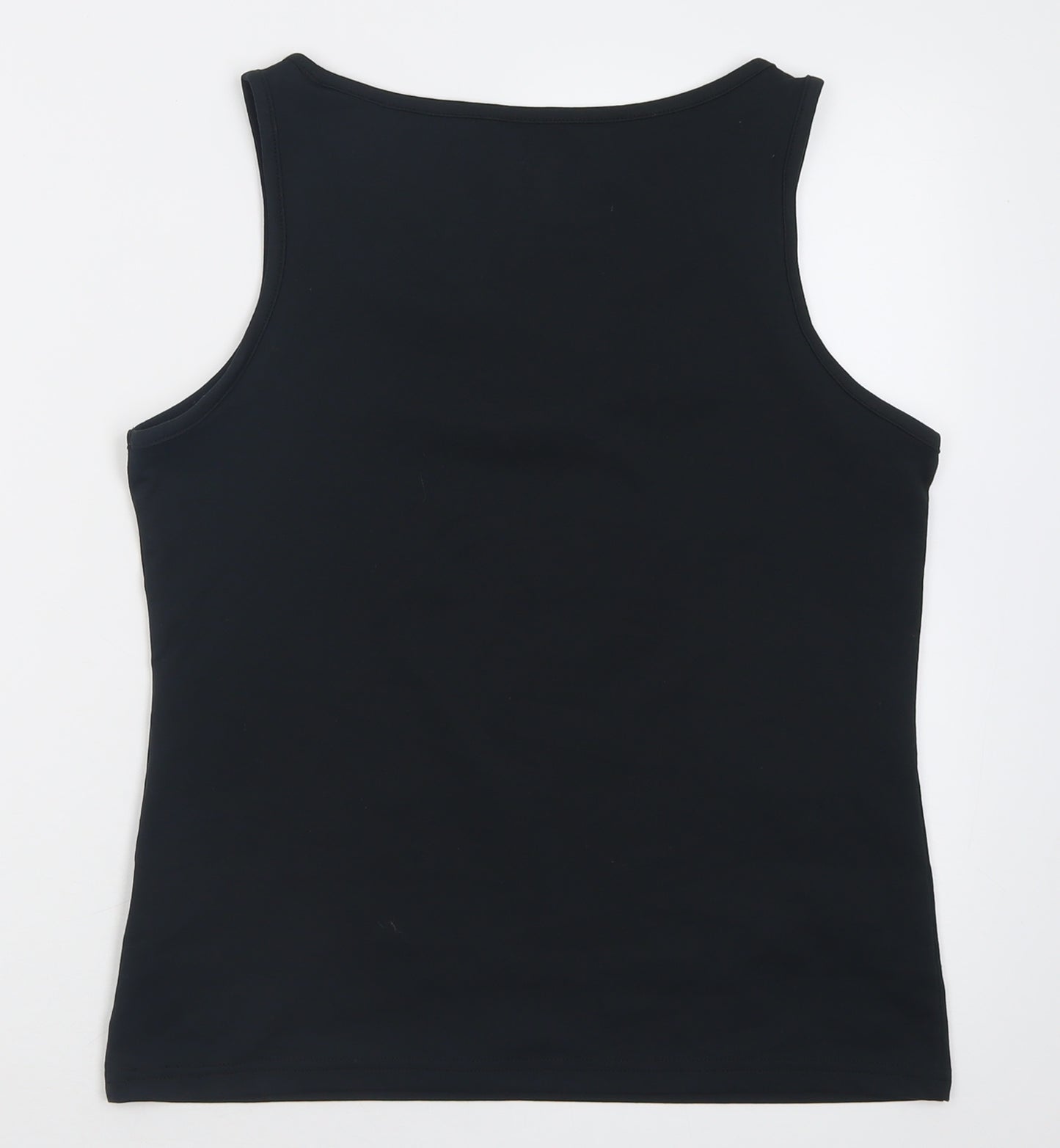 studiotwo Womens Black  Polyester Basic Tank Size 16 Scoop Neck Pullover