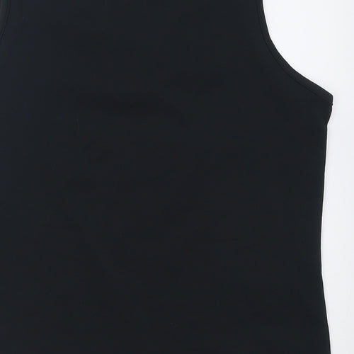 studiotwo Womens Black  Polyester Basic Tank Size 16 Scoop Neck Pullover