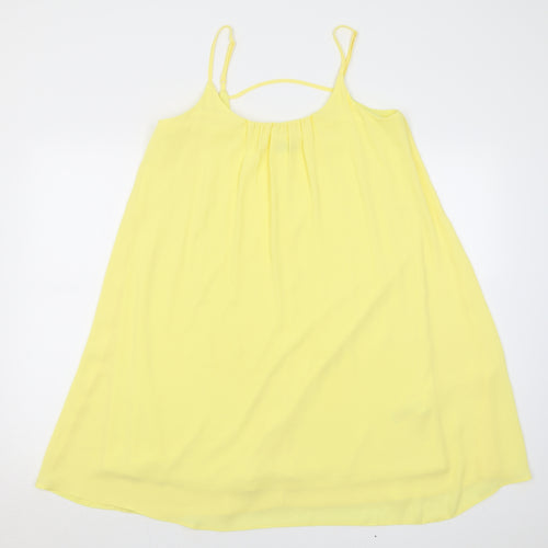 F&F Womens Yellow  Polyester A-Line  Size 12  Scoop Neck Pullover