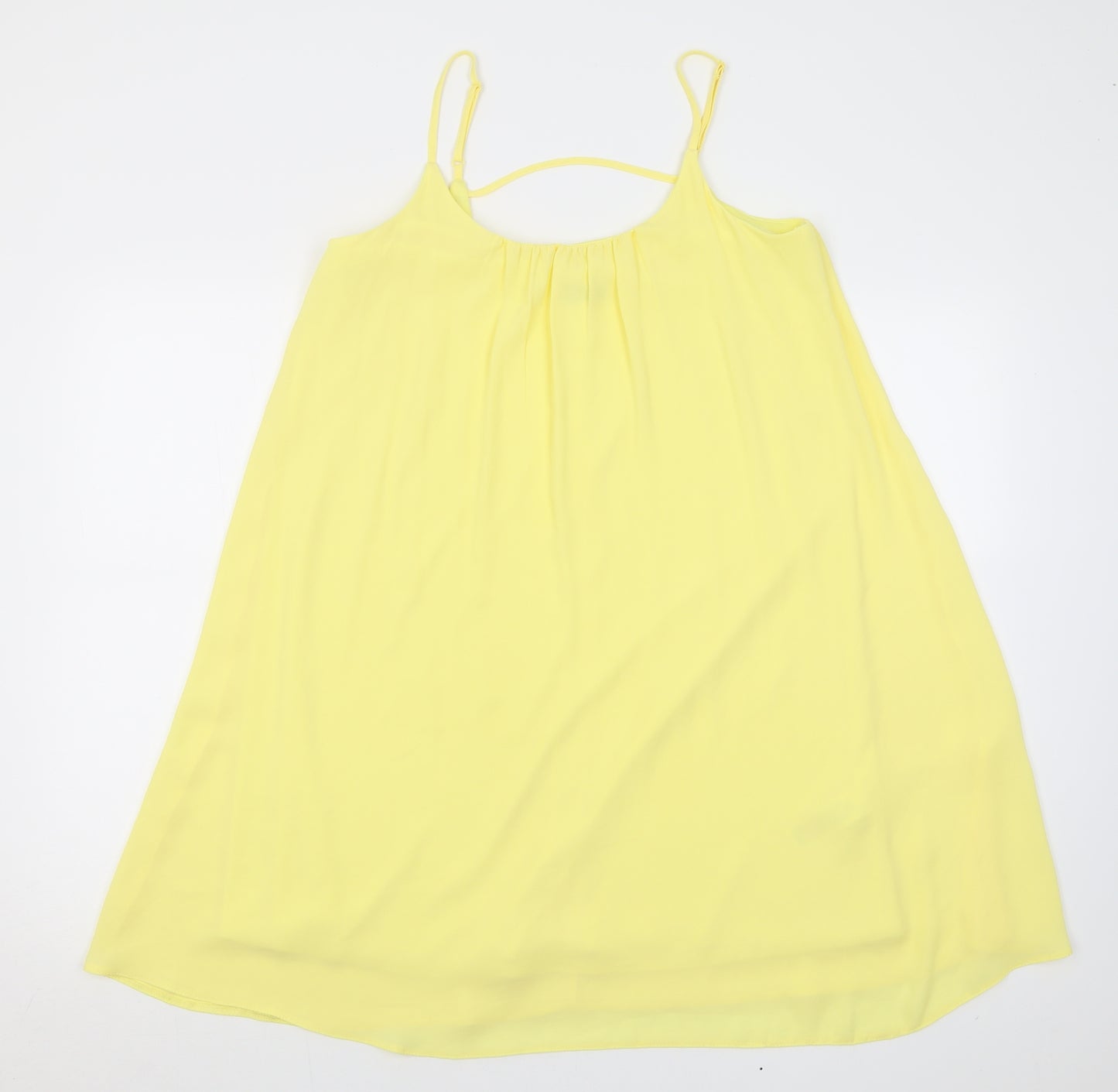 F&F Womens Yellow  Polyester A-Line  Size 12  Scoop Neck Pullover