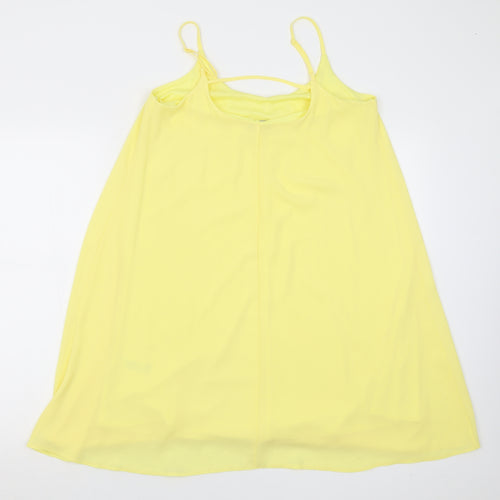 F&F Womens Yellow  Polyester A-Line  Size 12  Scoop Neck Pullover