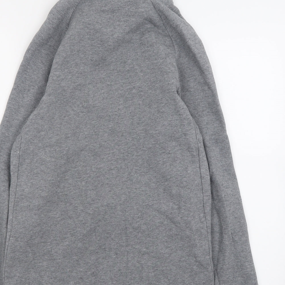 Nike Mens Grey  Cotton Full Zip Hoodie Size S
