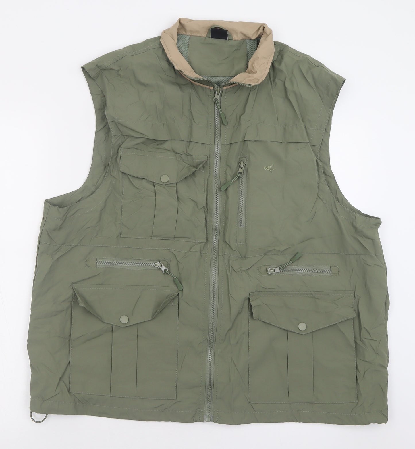 Pegasus Mens Green   Gilet Jacket Size 2XL  Zip