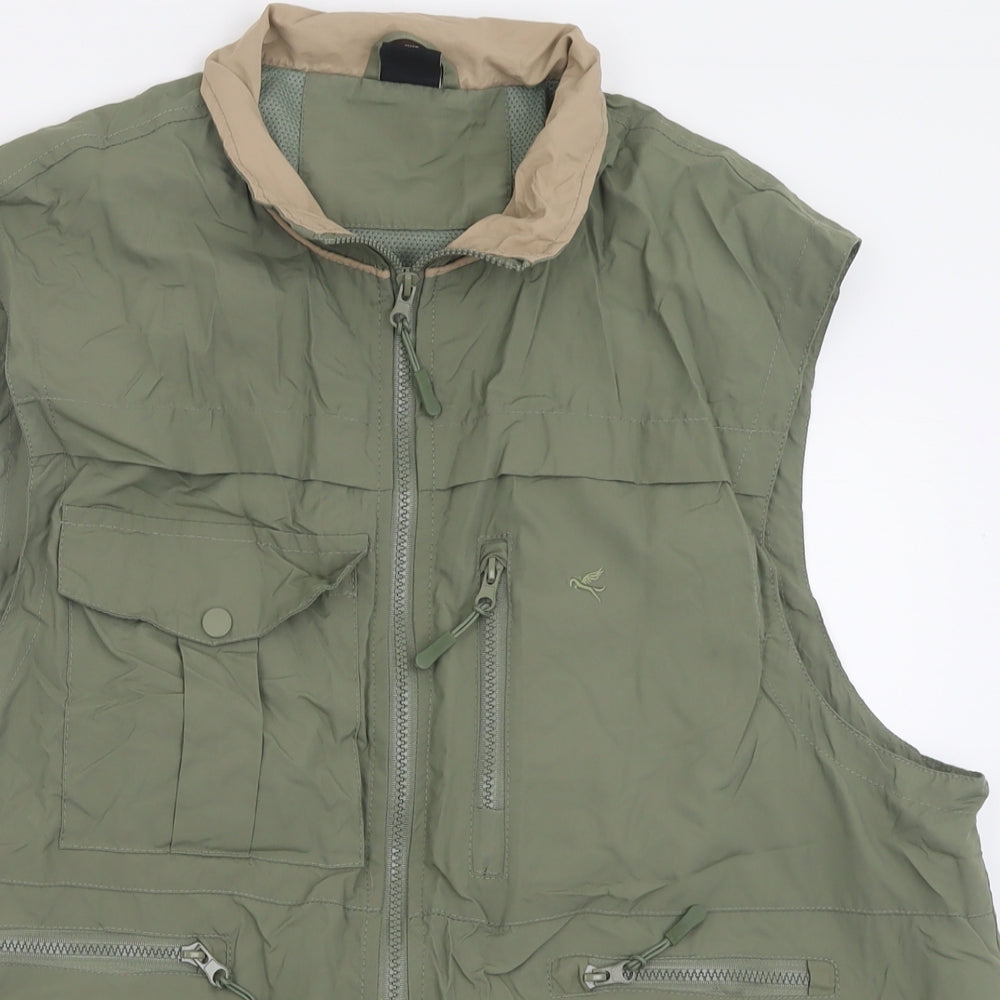 Pegasus Mens Green   Gilet Jacket Size 2XL  Zip