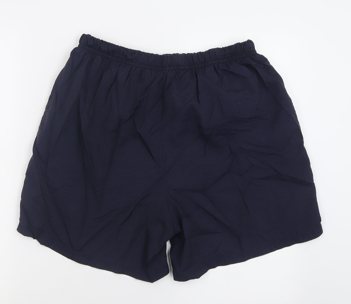 ZANTOS Mens Blue  Polyamide Sweat Shorts Size L L6 in Regular Tie