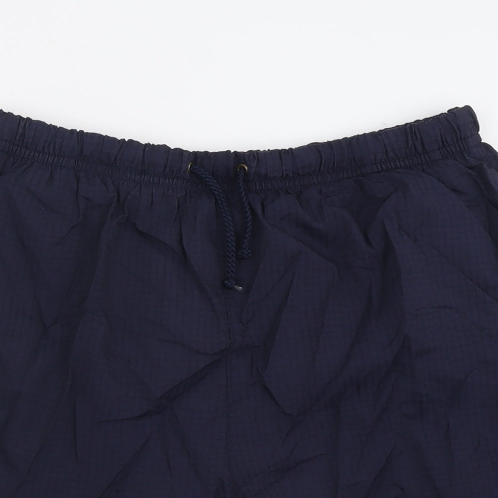 ZANTOS Mens Blue  Polyamide Sweat Shorts Size L L6 in Regular Tie