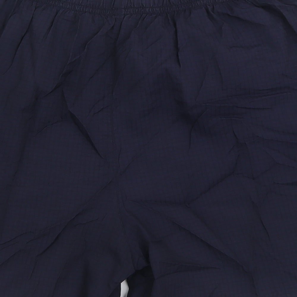 ZANTOS Mens Blue  Polyamide Sweat Shorts Size L L6 in Regular Tie