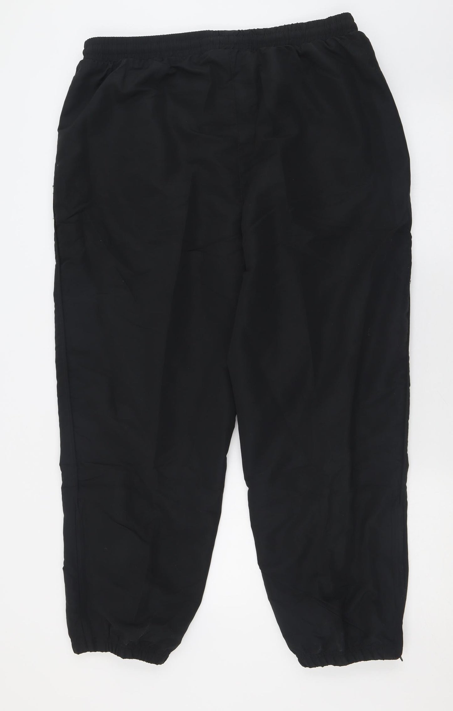Slazenger Mens Black  Polyester Jogger Trousers Size 2XL L30 in Regular Tie