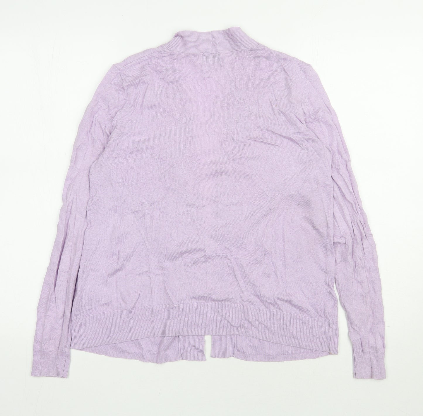 Old Navy Womens Purple V-Neck  Cotton Cardigan Jumper Size S