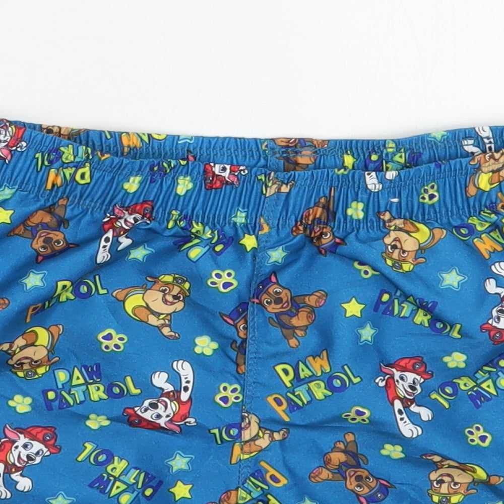 Nickelodeon Boys Blue  Polyester Bermuda Shorts Size 7-8 Years  Regular  - Paw Patrol