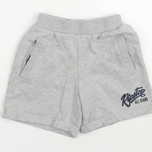 Ripstop Boys Grey  Cotton Sweat Shorts Size XS  Regular