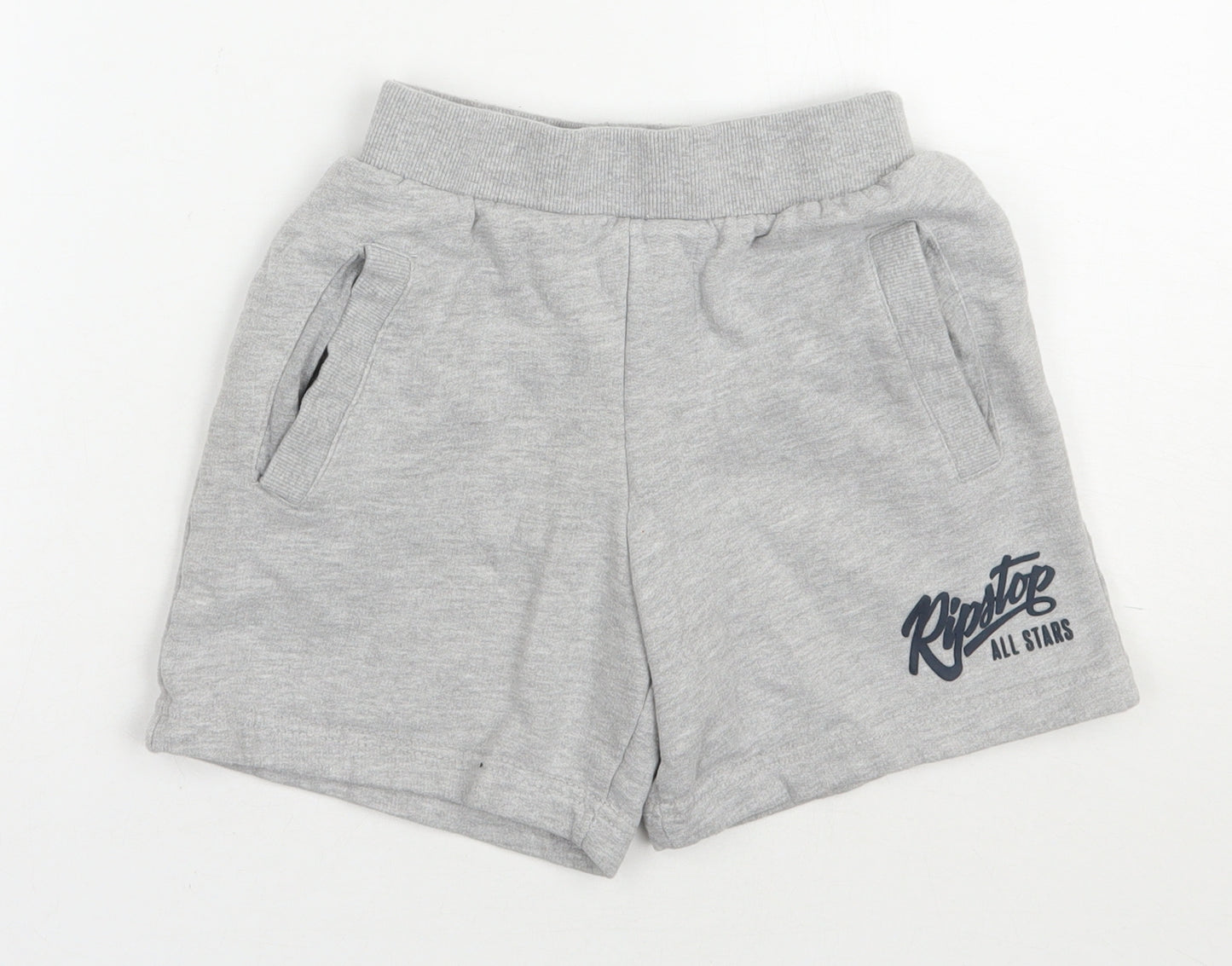 Ripstop Boys Grey  Cotton Sweat Shorts Size XS  Regular