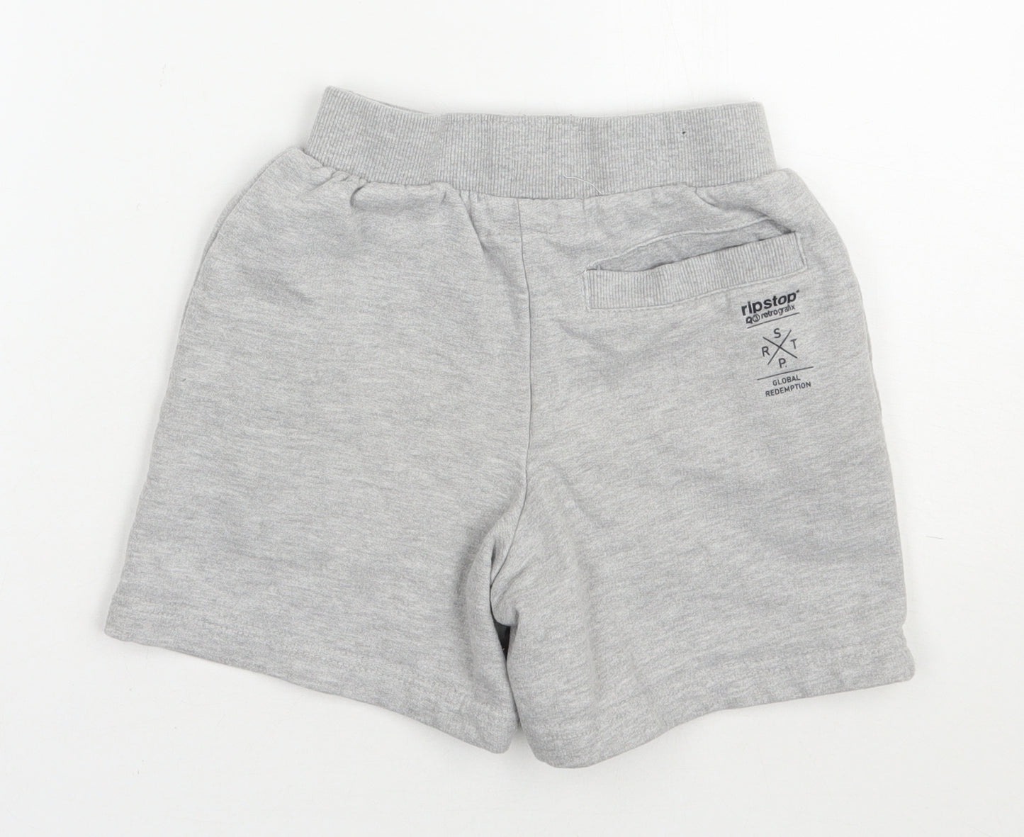 Ripstop Boys Grey  Cotton Sweat Shorts Size XS  Regular