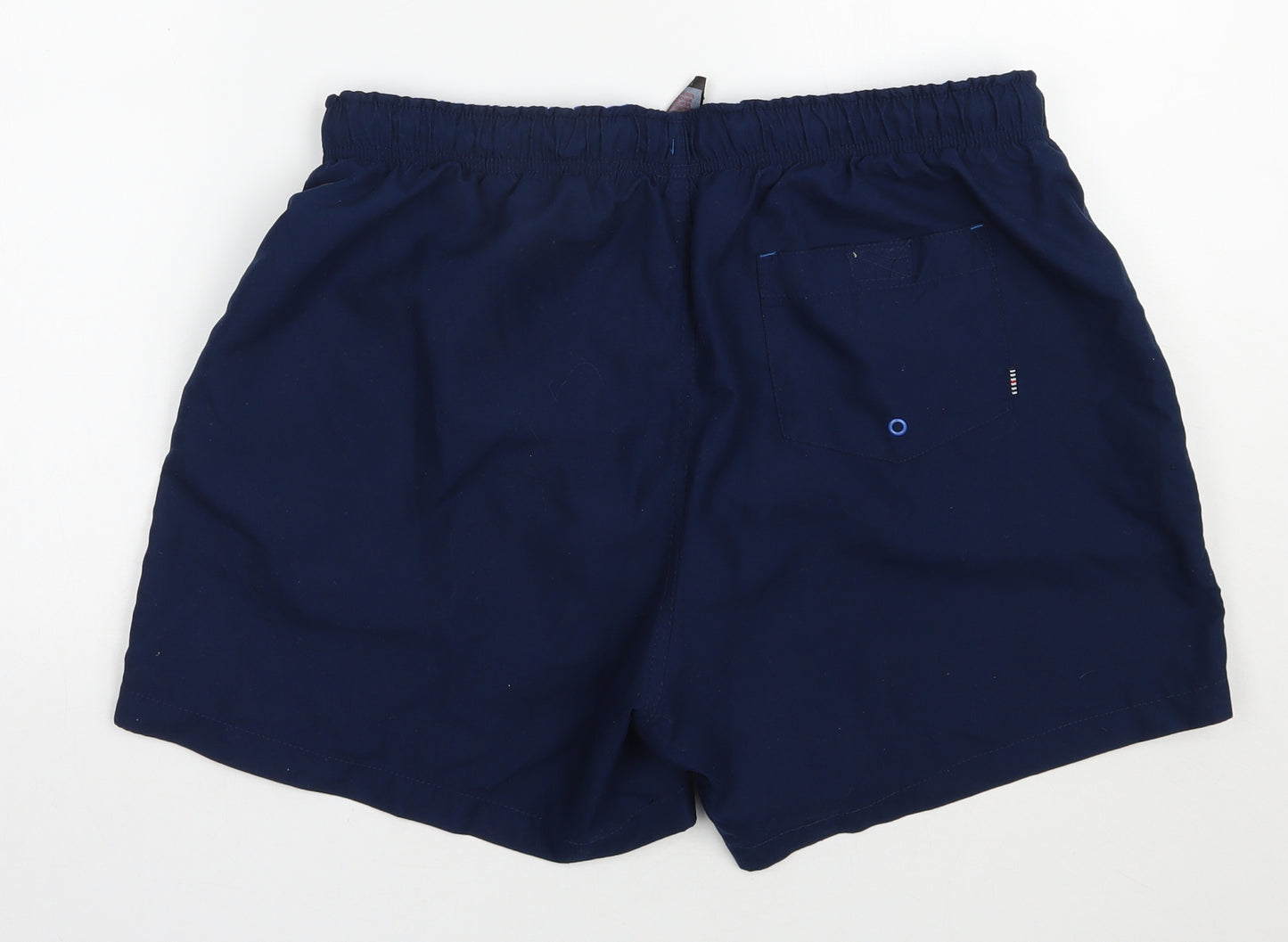 F&F Mens Blue  Polyester Bermuda Shorts Size L  Regular Drawstring