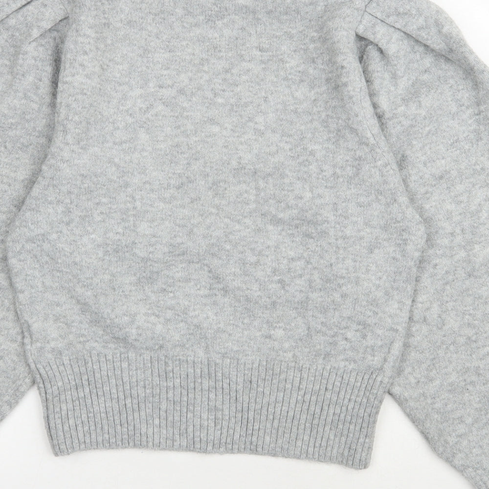 H&M Womens Grey High Neck  Polyester Pullover Jumper Size S   - Pringle of Scotland