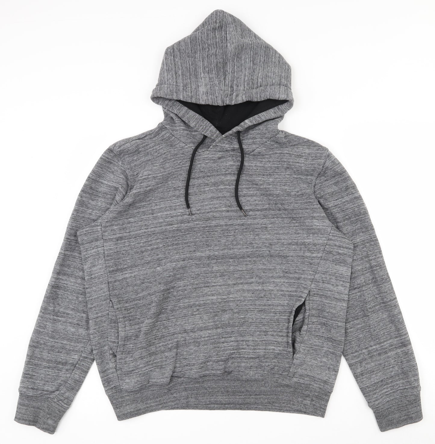 H&M Mens Grey  Cotton Pullover Hoodie Size S