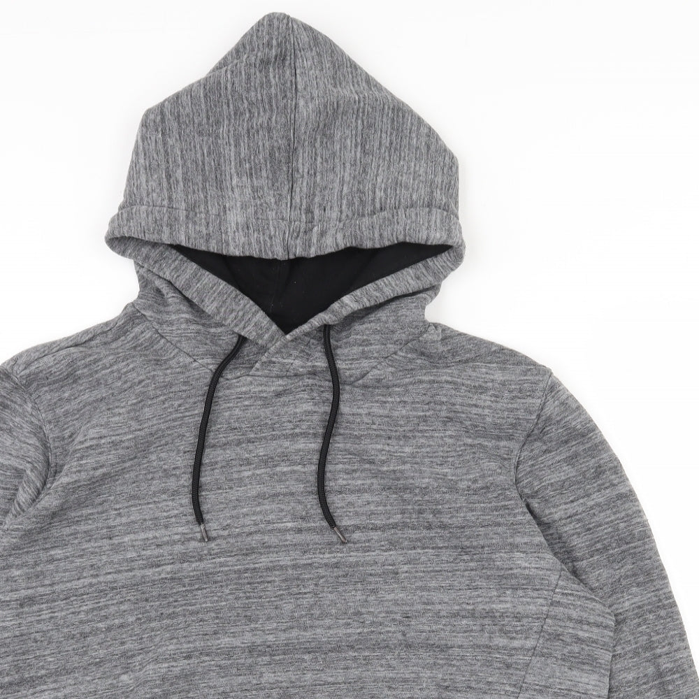H&M Mens Grey  Cotton Pullover Hoodie Size S
