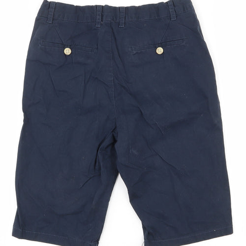 Matalan Boys Blue  100% Cotton Chino Shorts Size 12 Years  Regular Zip