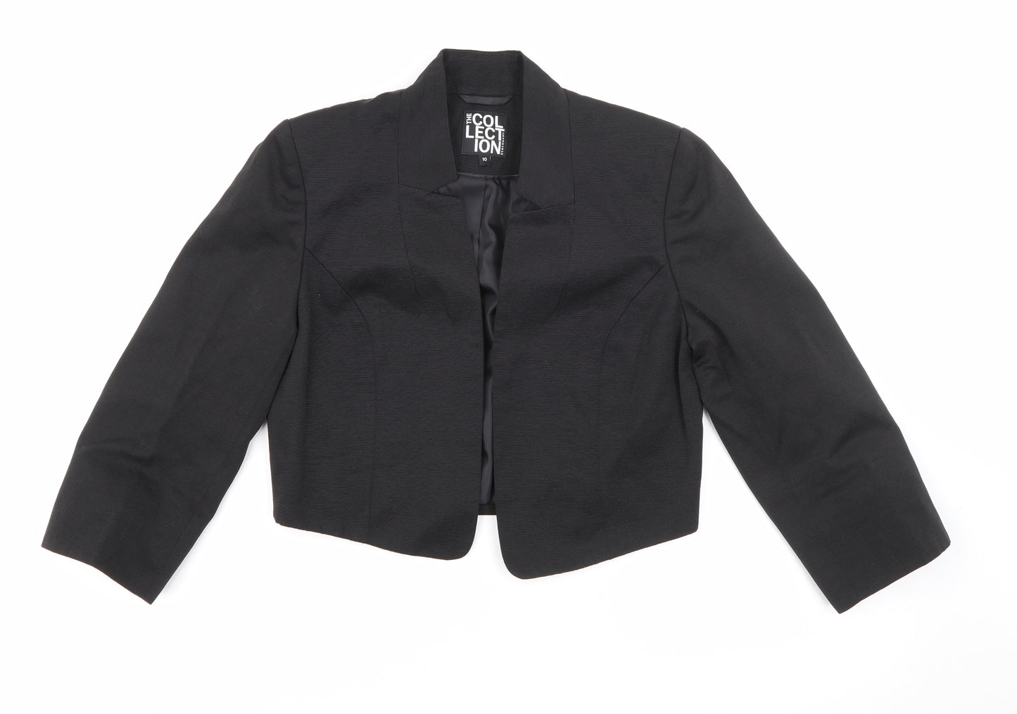 Debenhams Womens Black V-Neck  Polyester Shrug Jumper Size 10