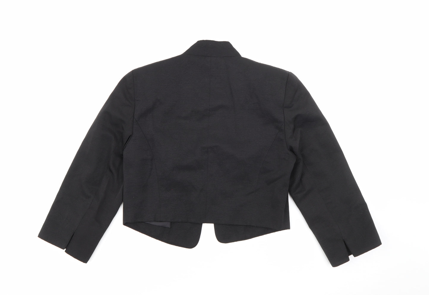 Debenhams Womens Black V-Neck  Polyester Shrug Jumper Size 10