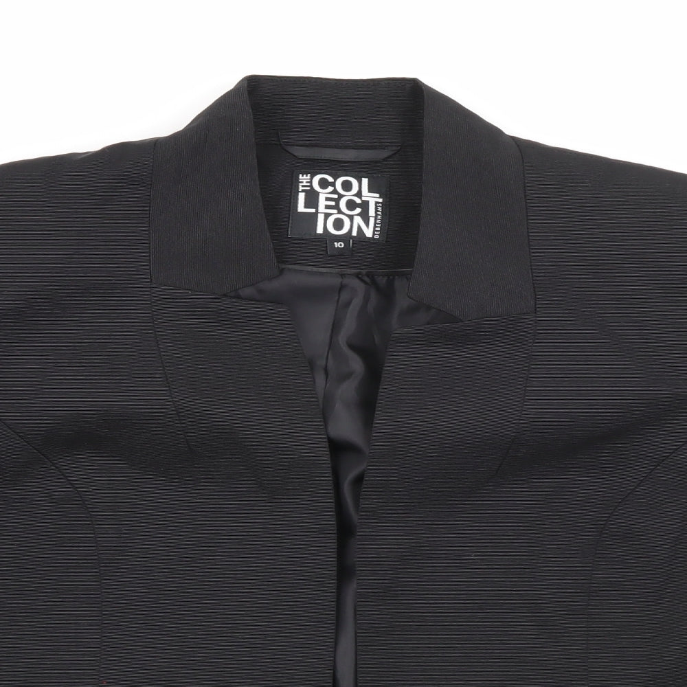 Debenhams Womens Black V-Neck  Polyester Shrug Jumper Size 10