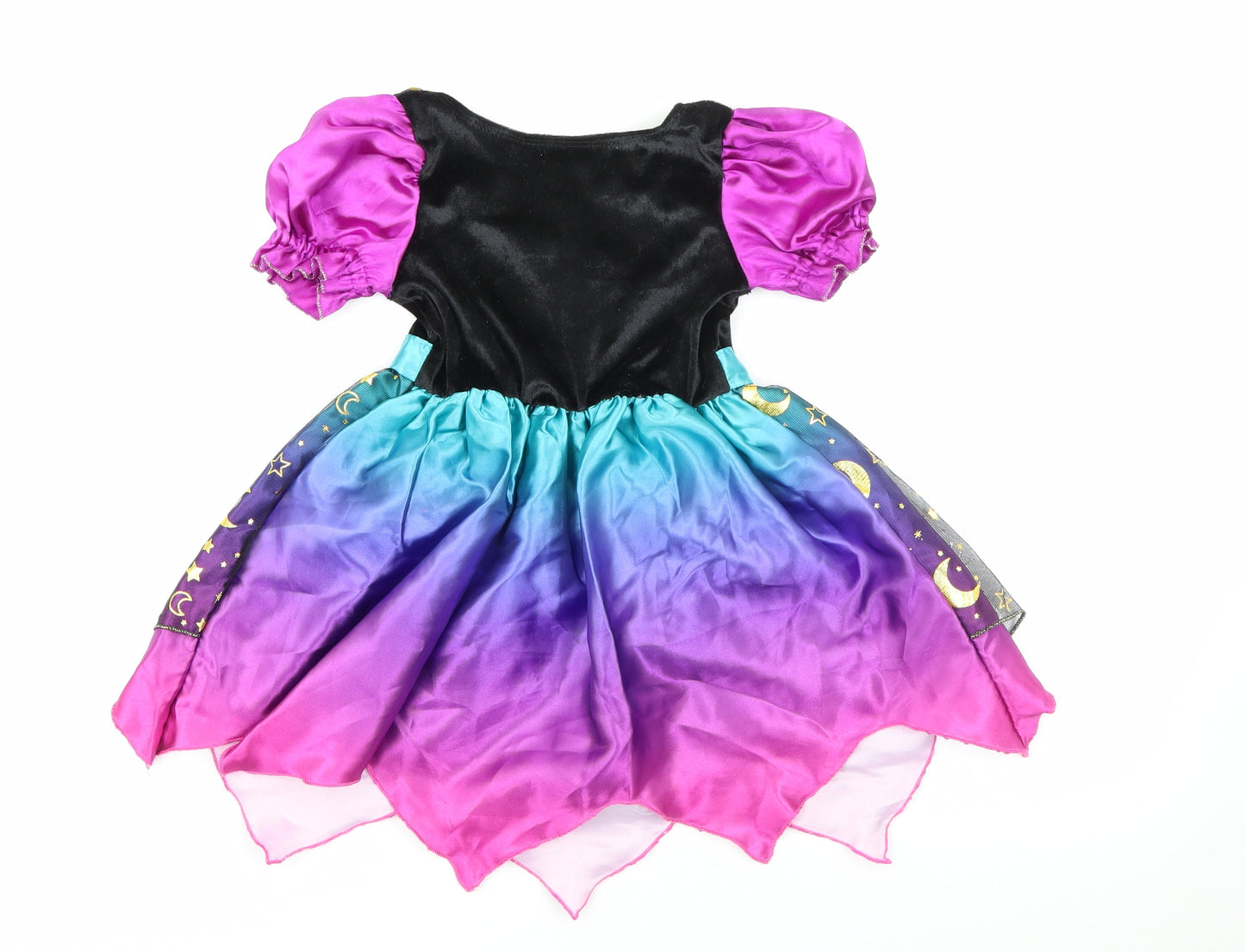Hallow Scream  Girls Purple Geometric Polyester Fit & Flare  Size 12-18 Months  Square Neck  - Fancy Dress