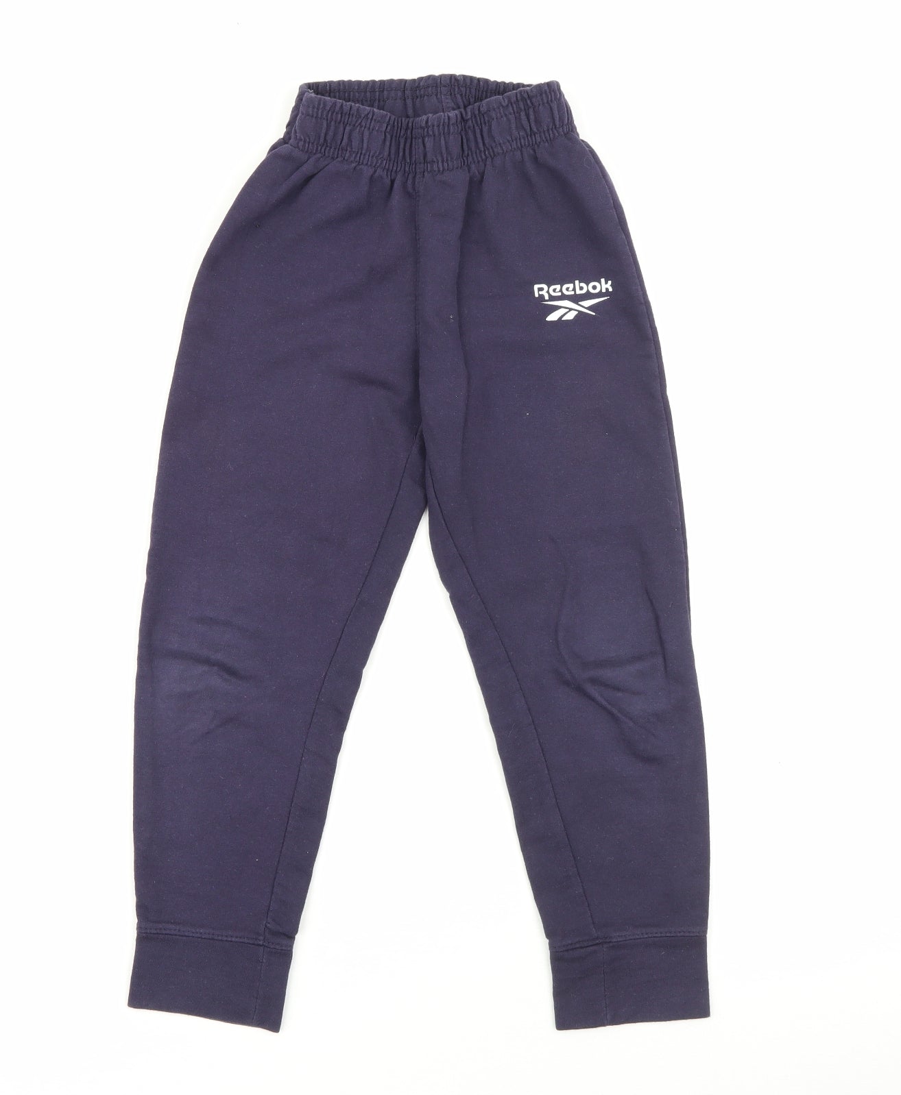 Reebok Boys Blue  Cotton Jogger Trousers Size 5-6 Years  Regular