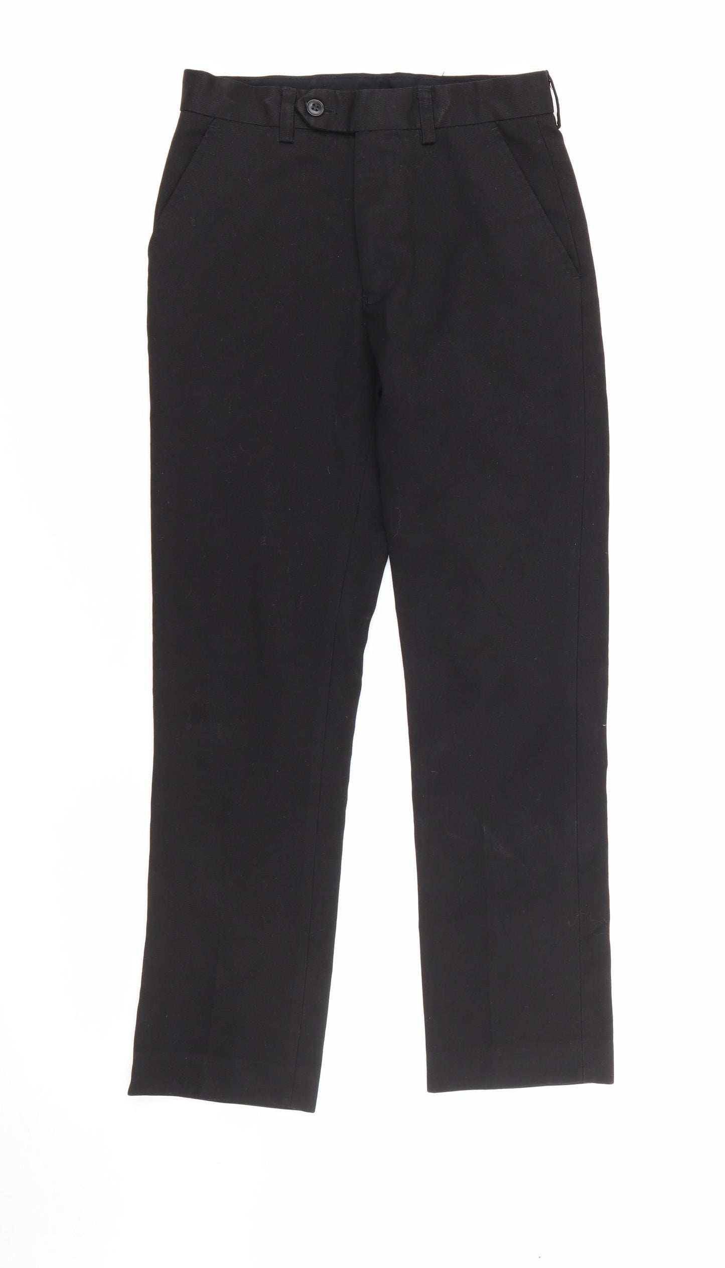 Banner Boys Black  Polyester Dress Pants Trousers Size 8 Years  Regular Zip