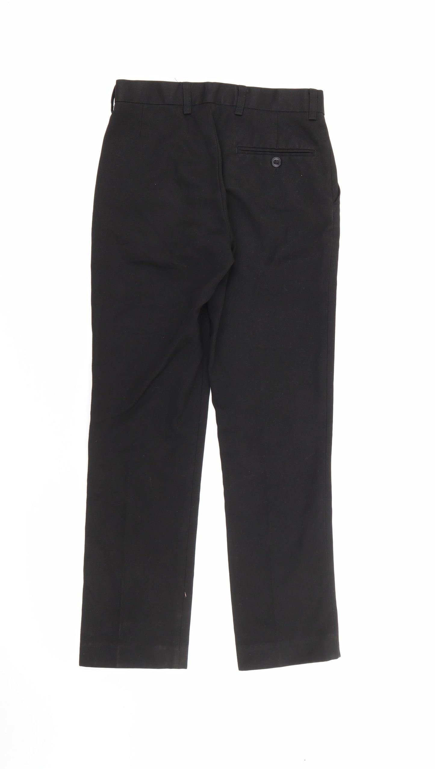 Banner Boys Black  Polyester Dress Pants Trousers Size 8 Years  Regular Zip