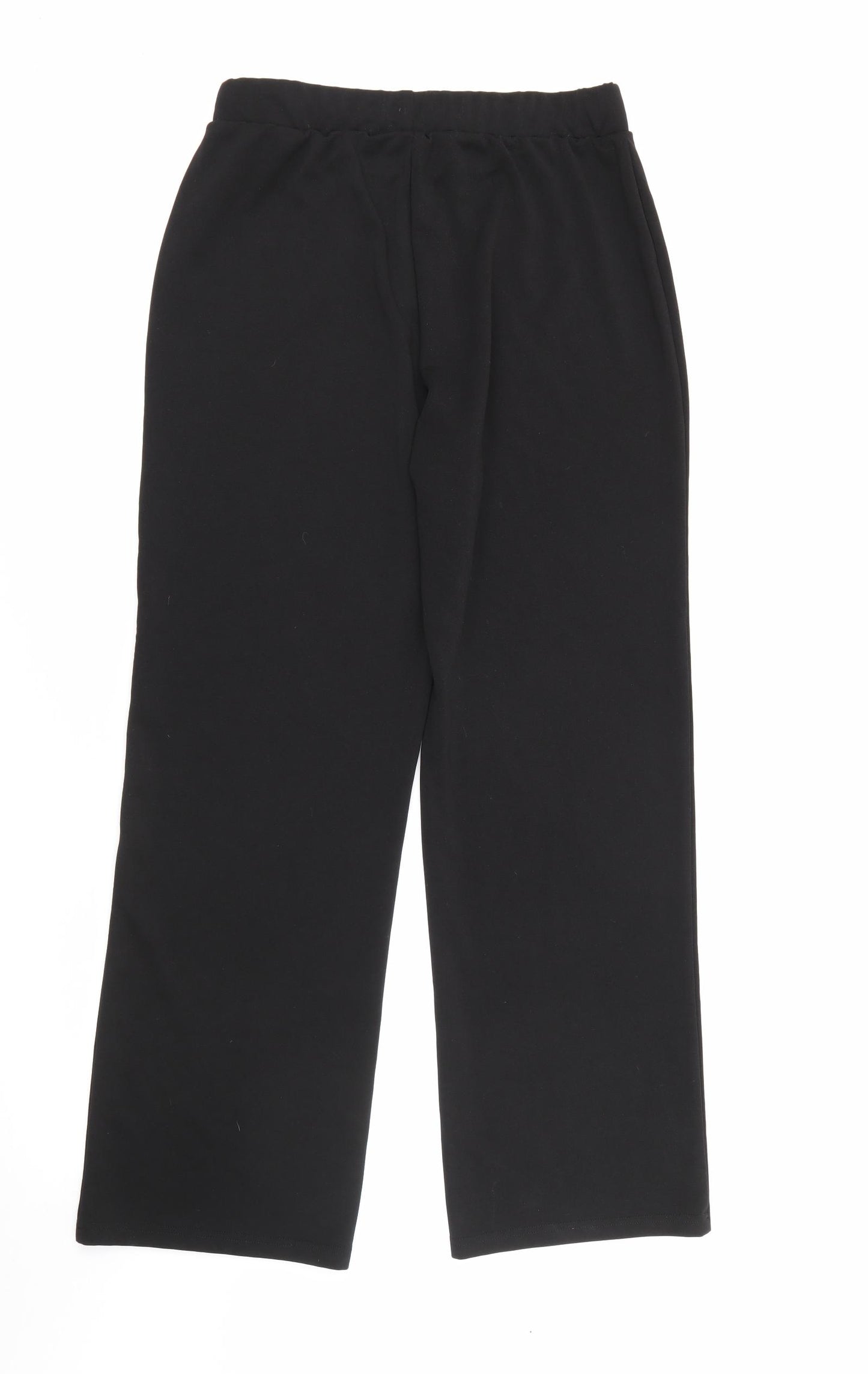 Pep & Co Womens Black  Polyester Jegging Trousers Size 12 L29 in Regular Tie