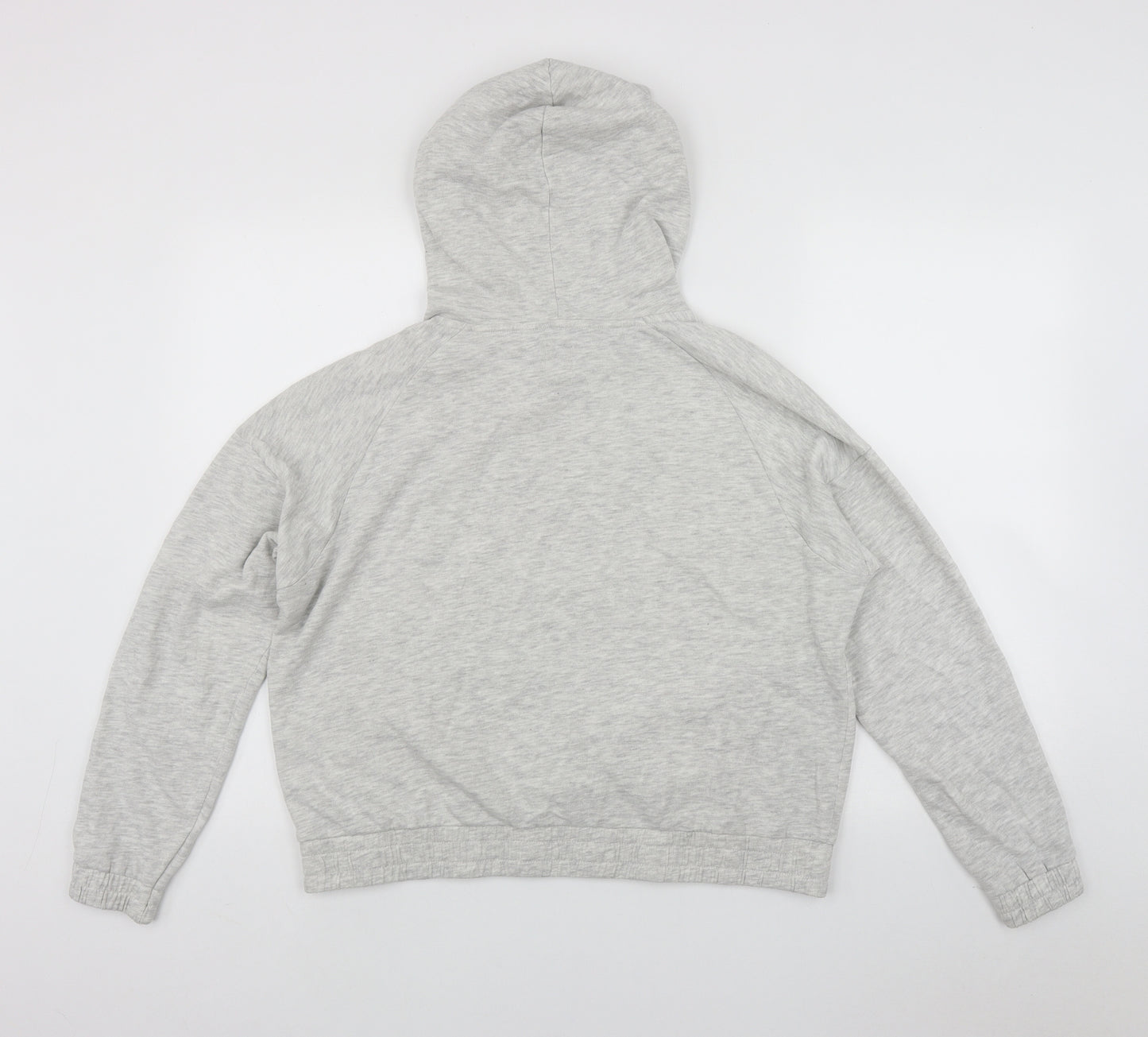 Jack Wills Womens Grey  Cotton Pullover Hoodie Size 14