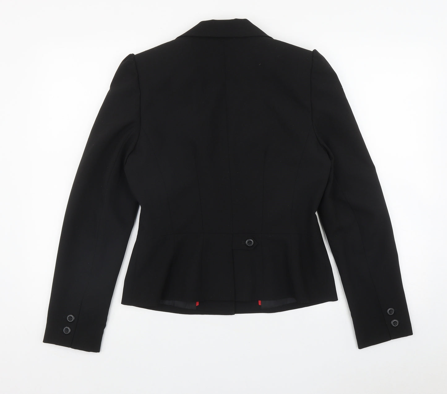 mk one Womens Black  100% Polyester Jacket Blazer Size 12