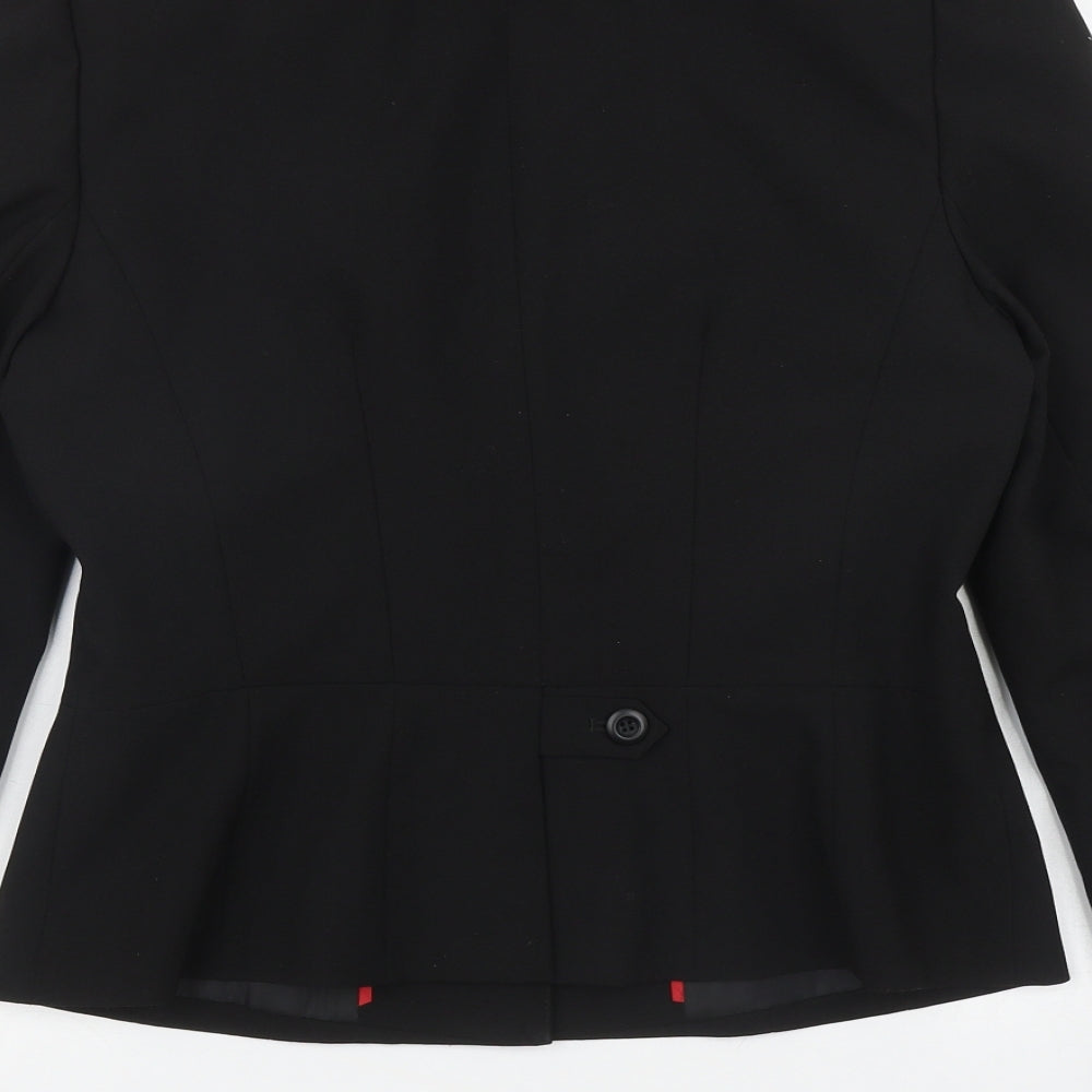 mk one Womens Black  100% Polyester Jacket Blazer Size 12