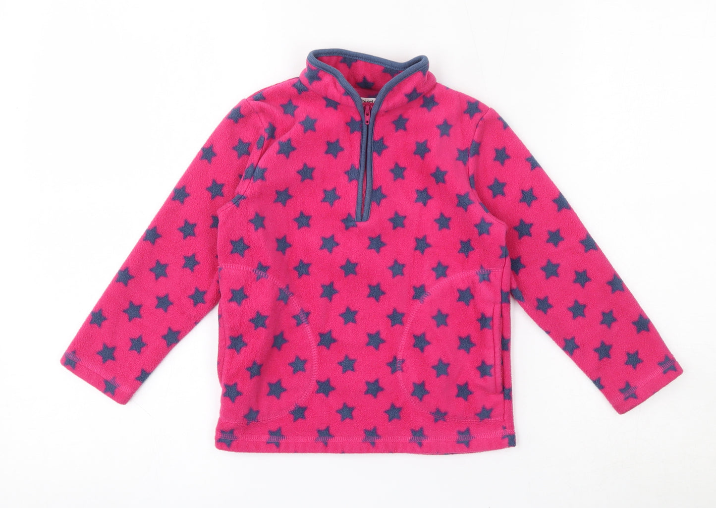 Ladybird Girls Pink Geometric 100% Polyester Pullover Sweatshirt Size 4-5 Years  Zip