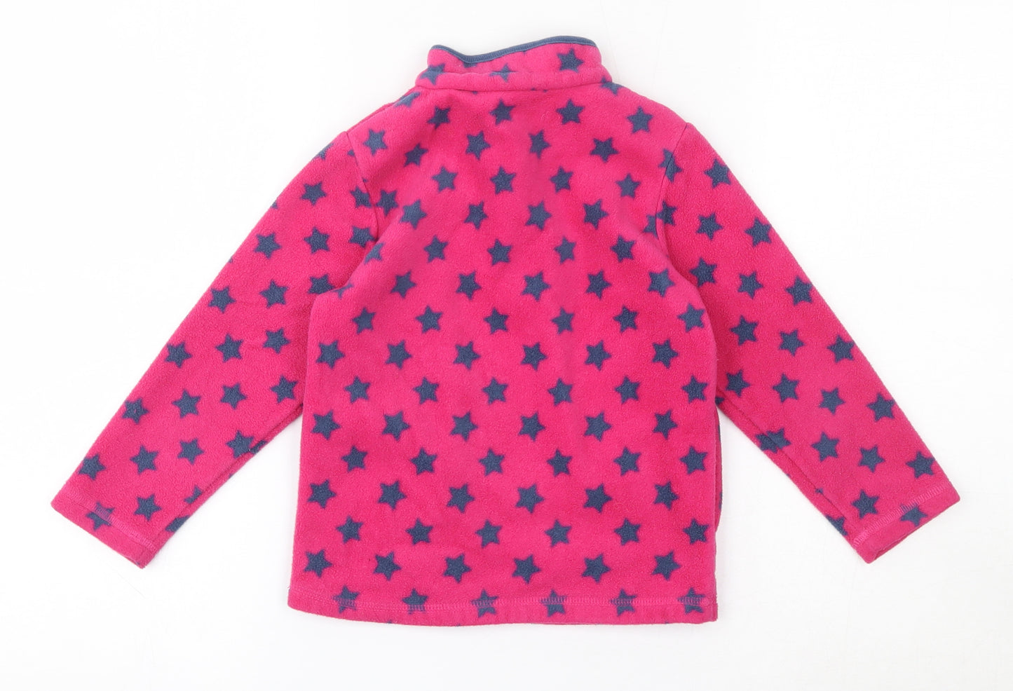 Ladybird Girls Pink Geometric 100% Polyester Pullover Sweatshirt Size 4-5 Years  Zip