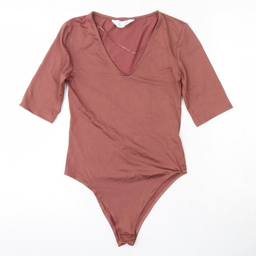 Primark Womens Brown  Polyamide Bodysuit One-Piece Size XS