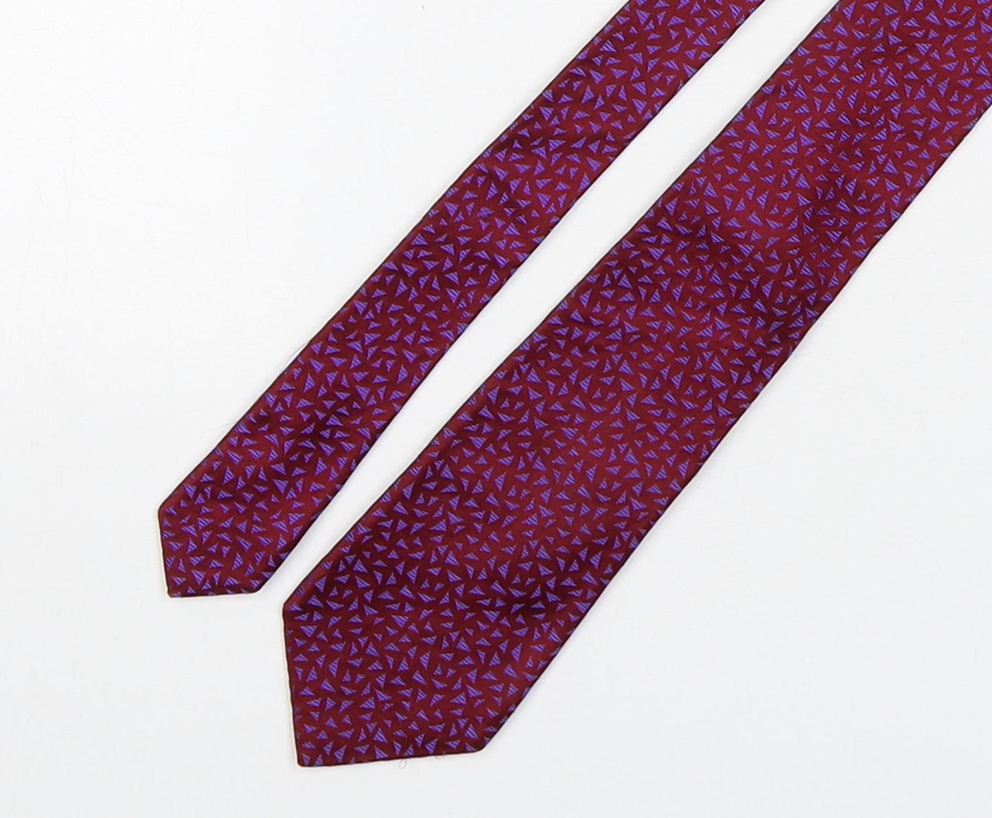 Charles Tyrwhitt Mens Multicoloured Geometric Silk Pointed Tie One Size