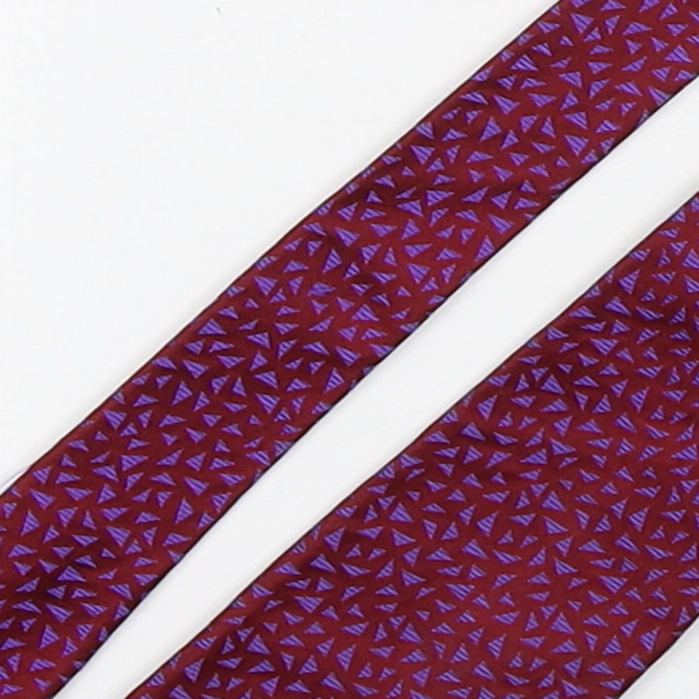 Charles Tyrwhitt Mens Multicoloured Geometric Silk Pointed Tie One Size