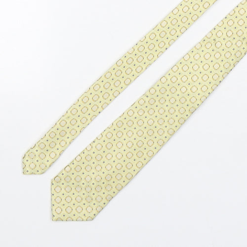 Skopes  Mens Multicoloured Geometric Polyester Pointed Tie One Size